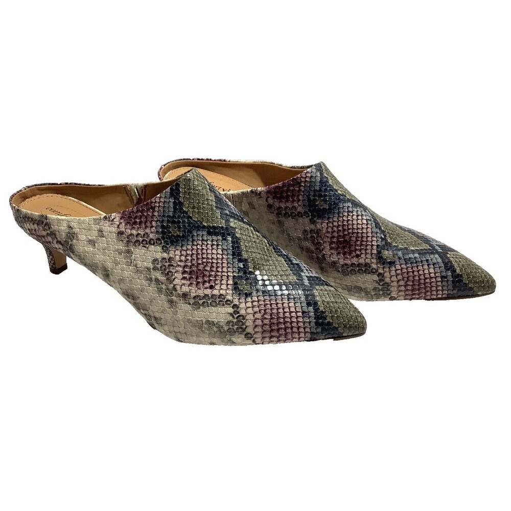 Comfort view Soze 10 Faux Leather Snakeskin Pointed Toe Comfort